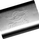 Thrush Muffler Deep Race Tone (Most Applications) Inlet 2.5 Pipe Connection Offset Outlet 2.5 Offset