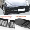 Front Grill Mesh for Tesla Model Y 2024 2023 2022 2021 Grille Grid Inserts Front Air Inlet Vent Grille Cover Compatible with Tesla Model Y Accessories(Black)