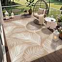 FlyDOIT Modern Geometric Patchwork Area Rug, Chocolate Large Rugs for Living Room, Rockwood Collection Indoor Rugs for Bedroom, Throw Carpet Floor Decor for Entryway Dining Room Office Nursery, 48 x 72 Inch