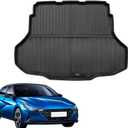 Custom Fit Cargo Liner for 2021-2025 2026 Hyundai Elantra & Elantra N Accessories All Weather Protection TPE Rubber Black (Cargo Liner)