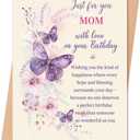3 x Mom Birthday Card Gift, Happy Mom Birthday Card from Daughter Son