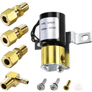 Universal Humidifier Solenoid Valve UHS24 24Vol-Compatible with Aprilaire 4040 General 990-53 and Honey.well HE280 32001639-002 U147112 by TOMOON