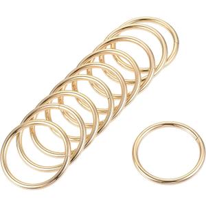 uxcell Metal O Rings, Non-Welded for Straps Bags Belts DIY Hardware Accessories (60mm)