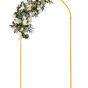 Vincidern 6.6 FT Wedding Arch Backdrop Stand for Parties, Balloon Arch Stand, Wedding Arches for Ceremony, Metal Arch Backdrop Stand for Bridal Baby Showers, Birthday Party Decoration Door Frame Goldq