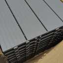 FHWTY Plastic Interlocking Deck Tiles 12 Pack, 12"x12" Waterproof Patio Flooring, Weather Resistant Outdoor Deck Tiles for Balcony, Porch, Backyard, Light Gray