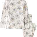 little planet by carter's unisex-baby 2-piece Pajamas Made With Organic Cotton (Vintage Blue Floral Print)