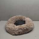 Hoewina Dog & Cat Bed for Indoor Cats, 20in Calming Donut Bed for Puppy and Kitten, Washable Round Fluffy Pet Bed for Small Medium Dogs and Cats (Camel)