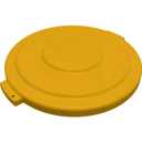 SPARTA Bronco Trash Can Lid, 32 Gallon Waste Container Cover, Fits Bronco 32-Gallon Containers (Sold Separately), Heavy-Duty Polyethylene, Yellow
