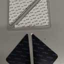 Rabenda 12 Pcs Rug Tape, Non Slip Rug Pads Grippers for Hardwood Floors and Tiles, Reusable Carpet Tape for Area Rugs, Double-Sided Adhesive Rug Stickers Keep Corners Flat (Black)