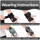 Running Armband Phone Holder for iPhone 17/16/15/14/13/XR Pro Max Plus,Forearm Wristband Adjustable with Card Slot Sport Arm Bag for Cycle Gym Sweatproof Jogging Accessories Workout Armbands