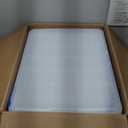 IRIS USA WeatherPro 74 Qt Storage Bins with Lids, 3 Pack, BPA-Free Plastic Gasket Box with Tight Latch and Seal, Stackable Nestable Tote Tub - Clear/Blue