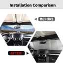 Windshield Sunshade Sun Shade Heat Shield Sun Visor Mat Compatible with Jeep Wrangler Rubicon Sahara TJ JK JKU 2 Door & 4 Door