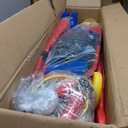 Giant 4 Row Game with Carrying Bag and Mesh Fabric .Giant 4-to-Score Game Set Suitable for Indoor and Outdoor Holiday Parties and Family Gatherings. Blue red