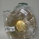 IBWell Metal Wire Woven Fruit Storage Bowl Basket for Kitchen, Large Black Mesh Fruit Stand, for Apple, Pineapple, Banana, Orange, Lemon, Pear, Strawberry, Watermelon (Gold, Small)