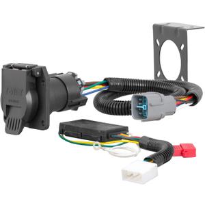 CURT 56366 Vehicle-Side Custom RV Blade 7-Pin Trailer Wiring Harness, Fits Select Honda Pilot, Ridgeline