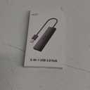 Acer USB Hub 4 Ports, Multiple USB 3.0 Hub, USBA Splitter for Laptop with Type C Power Port, Extender for A Port Laptop, PC, Desktop and More (2ft)