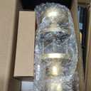 NCSEN 6 Pack Gold Door Knobs for Privacy, Brass Door Knob Interior for Bath & Bedroom with Turn Lock