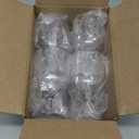 US Acrylic Stackable 8 ounce Plastic Wine Stems in Clear | Set of 8 Reusable, BPA-free, Made in the USA, Top-rack Dishwasher Safe