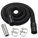 97521 RV Macerator Hose Sewer Kit for Thetford Sani-Con Turbo 400S 500S 600S 700S,1-1/2inch 22FT Camper Sewage Pump Hose/Waste Water Hose with Connect Fitting,4 tightening hoops, Black