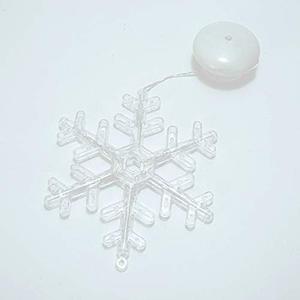 LED Suction Cup Warm Atmosphere Light, Stars, Moons, Snowmen, Snowflakes, Heart-Shaped, Deer, Angel, Suitable for Festivals, Parties, Birthdays, Confession, Marriage Proposal (Snowflakes)