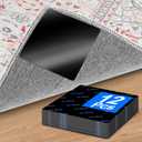 Premium Rug Grippers & Carpet Tape  12PCS Square Anti-Slip Pads for Area Rugs, 3.9 Inch, Prevent Curling & Sliding, Ideal for Hardwood, Tile, Marble, and Laminate Floors