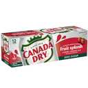 Canada Dry Zero Sugar Cherry Gingerale Fruit Splash 12oz, Pack of 12 (EXP 08/16/25)