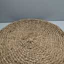 Large 27.6 Inches Rattan Round Serving Tray with Handles Round Braided Bankuan Basket with Handles for Decorative Coffee Table Fruit Bread