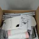 3-in-1 Adjustable Bedside Commode with Padded Seat and Backrest,Includes 40 Liners and 6.5QT Foldable Bucket,8-Level Height & 3-Level Width Adjustment,Fits Most Body Sizes,for Adults and Seniors