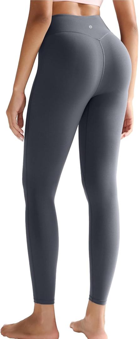 RUNNING GIRL High Waisted Leggings for Women,Tummy Control Workout Yoga Pants Compression Pants Buttery Soft (Gray, L)