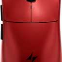 ATK Blazing Sky X1 V2 Wired Gaming Mouse, 54g Lightweight, PAW3950Ultra Sensor, Nordic 54L20 MCU, Optical Switches, New GEM 8K Dongle, Dual-Mode 2.4G/Wired (Extreme, Metallic Red)
