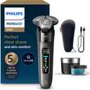 Philips Norelco Shaver i9000, Wet & Dry Electric Shaver, Dark Slate, SenseIQ Technology, Triple Lift & Cut System, 360 Rotating Dual SteelPrecision Precision Blades, Quick Clean Pod, X9002/82