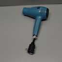 Conair Cord-Keeper Dryer with Folding Handle and Retractable Cord, 1875W Travel Hair Dryer, Ionic Technology, Teal (Blue)