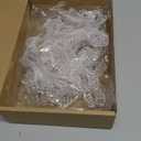 12 Pcs Crystal Bow Christmas Tree Ornaments Clear Bow Hanging Decorations Ornaments for Xmas Tree Winter Holiday Wedding Home Decor