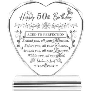 50th Birthday Gifts for Him, 50th Birthday Decorations for Her Women Men, Happy Birthday Gifts for 50 Year Old Friends, Daughter, Sister, Mom, Dad
