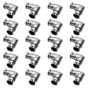 AIRTAK 20 Pcs EMT Conduit Fittings Inside Corner Pull Elbow, EMT 90 Degree Metal Conduit Capped Corner Coupling, Combo Head Set Screw, Zinc Die Cast, Silver (3/4 Inch)