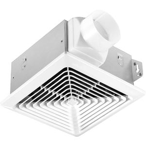Bathroom Exhaust Fan 50 CFM 1.0 Sone, 3-Inch Duct, Quiet,Energy Star Certified, Easy to Install, No Attic Access Needed,Ceiling or Wall Mounted, Classic White Grille
