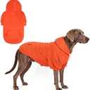 KOOLTAIL Dog Hoodie for Large Medium Small Dogs,Soft &Warm Pet Sweater with Leash Hole and Pocket Boy Girl,Puppy Fall Winter Jacket Clothes,French Pitbull Cold Weather Coat Sweatshirt,Orange XXL