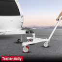 Trailer Dolly, 3500 lb Tongue Weight Trailer Mover with 2 inch Ball, Angle Adjustable, Suitable for RV Boat Motorcycle Jet Ski