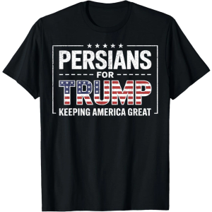 Persians for Trump, XL, T-shirt, Black