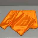 10-Pack Orange Satin Table Runner 12 x 108 Inch Long Bright and Smooth Silk Fabric Table Runner for Wedding Banquet Birthday Party Decoration