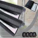 2PCS-4 Layers HVAC AC Copper Pipe Insulation Cover, 72x11.8 Oxford AC Pipe Covers, for Outdoor AC Lines, Electrical Cables, Wires, Prevents Freezing, Waterproof ,UV Resistant (Black)