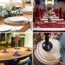 Maputune 4 Pcs 12-13 inches Large Unfinished Wood Slices for Centerpieces, Natural Rustic Wooden Plate for DIY Craft, Round Wood Chips for Table Signage Painting Wedding Party Christmas Decor