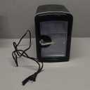 Iceblue Mini Fridge, Skincare Fridge with Viewing Window, 4 Liter /6 Cans Compact Mini Makeup Fridge for Beauty & Beverages, Tiny Fridge for Desk, Bedroom, Car, Office, Dorm, Gift - Black