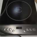 Amazon Basics 1800W Portable Electric Induction Cooktop, Burner and Child Lock, Overheat Protection, Timer, 8 Power Settings, Temperature Control Up to 440F, for Cookware Diameter 5.7"-8.2", Black