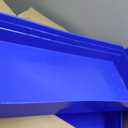 Akro-Mils 30174 Plastic Shelf Bins, Heavy Duty Storage Bins for Garage, Closet, and Drawer Organization, 24-Inch x 11-Inch x 4-Inch, Blue, 6-Pack