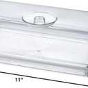 Clear Premium Acrylic Rectanglees Serving Tray with Lid (12.63" x 8.75" x 3.38") Perfect for Parties, Events, & Dining