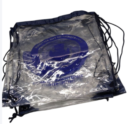 Draw String Clear Bags, Pack of 6