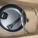 Farberware Dishwasher Safe Nonstick Jumbo Cooker/Saute Pan with Helper Handle -Aluminum, 6 Quart, Blue