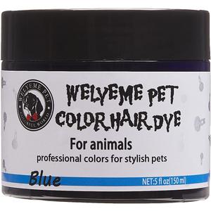 Dog Hair Dye Blue, Permanent Pet Hair Dye, Professional Dog Safe Hair Dye, Bright Color for Dogs and Horses