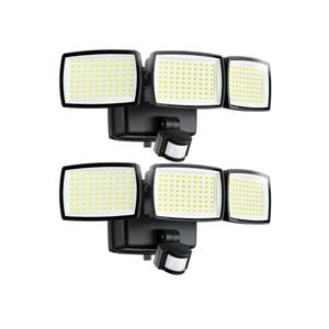 AIXPI Battery Powered Motion Sensor Outdoor Lights, 1500LM Flood Lights, IP65 Waterproof Security Motion Detector Light Wireless for Outside, Yard 2Pack